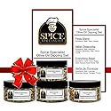 Olive-Oil Seasoning for Bread Dipping Assortment Set - Contains: 4 Assorted Plastic Jars - KOSHER