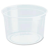 Solo DM16R 16 oz Clear RPET Plastic Deli Container (Case of 500)