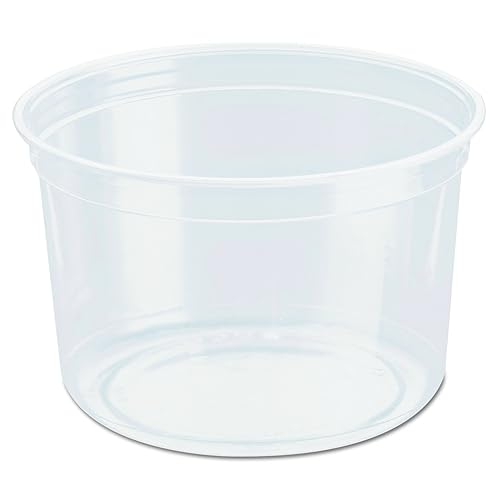 Solo DM16R 16 oz Clear RPET Plastic Deli Container (Case of 500)