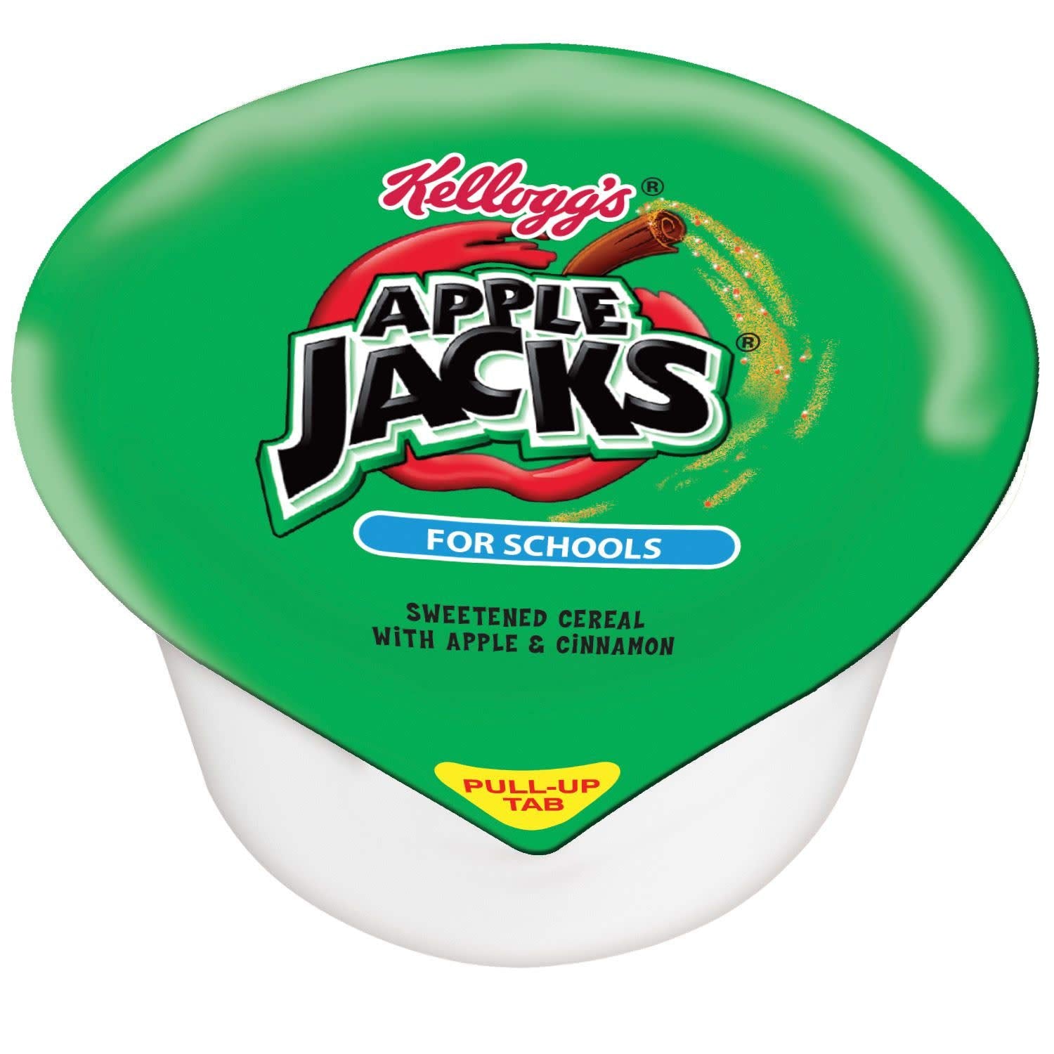 Kellogg's Apple Jacks Reduced Sugar Cereal Bowl, 1 Ounce (Pack of 96)