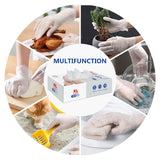 squish Disposable Gloves,Clear Vinyl Gloves Latex Free Powder-Free Glove Cleaning Health Gloves for Kitchen Cooking Cleaning Food Handling