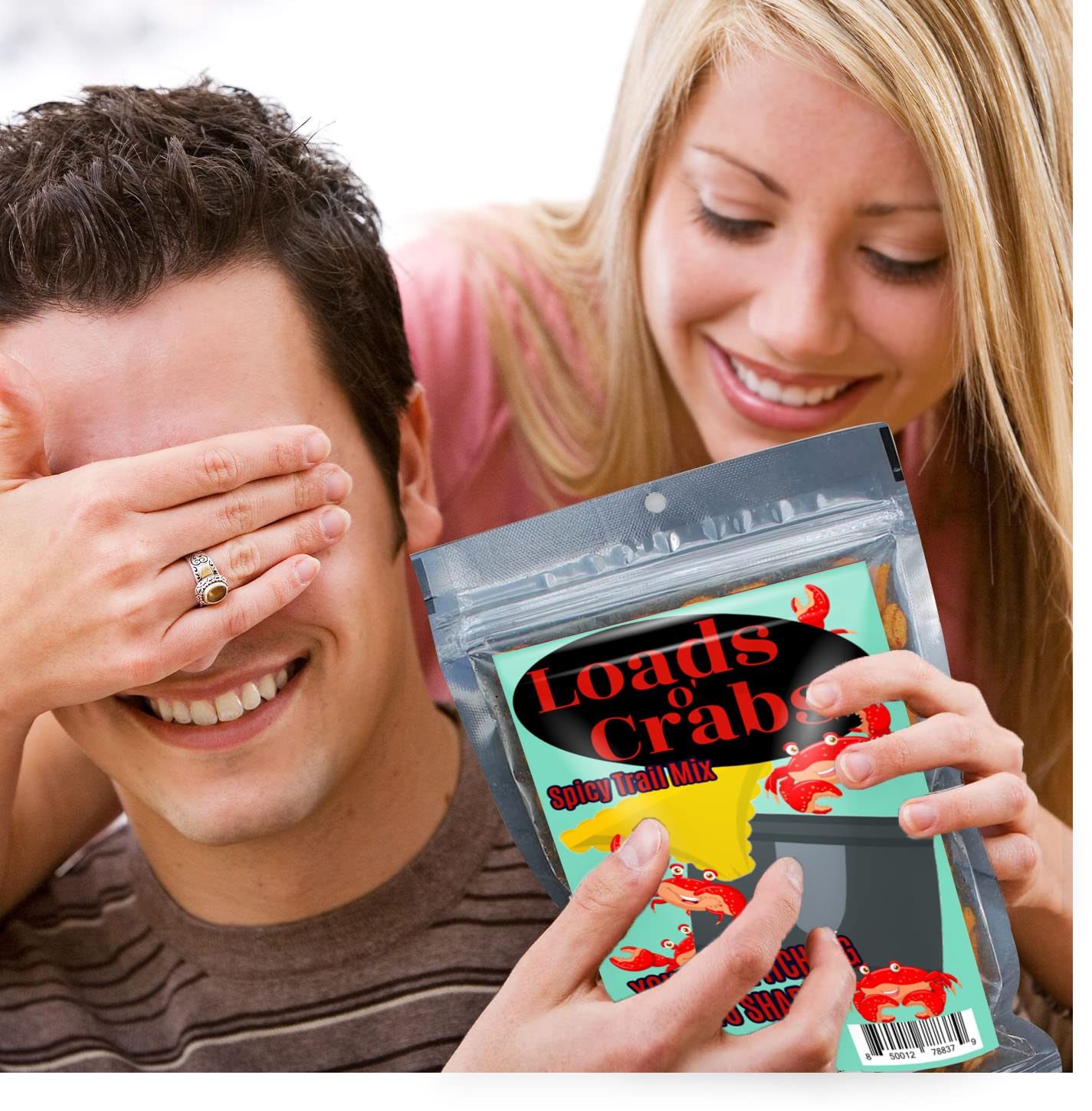 Loads O' Crabs Spicy Trail Mix - Funny Beach Snacks for Adults - Premium Blend, Made in the USA