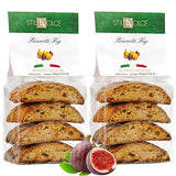Italian Semi-Soft Fig Biscotti | Made in Tuscany, Italy | Stildolce Traditional Authentic Biscuits, Pack of 2