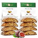 Italian Semi-Soft Fig Biscotti | Made in Tuscany, Italy | Stildolce Traditional Authentic Biscuits, Pack of 2