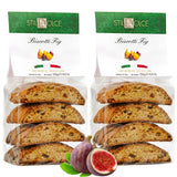Italian Semi-Soft Fig Biscotti | Made in Tuscany, Italy | Stildolce Traditional Authentic Biscuits, Pack of 2