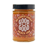 GOOD GOOD Peach Jam - No Added Sugar - Low Calorie - Gluten Free and Vegan - Diabetic and Keto Friendly - 12oz / 330g (Pack of 1)