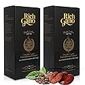 Rich Gano Reishi Mushroom Coffee - (2 Boxes of 30 Sachets) Black Coffee with Ganoderma Extract - All Natural Vegan Friendly Instant Coffee Packets