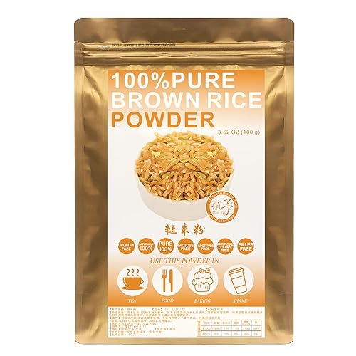 Plant Gift 100% Pure Brown Rice Powder ??? Natural Brown Rice Flour, Great Flavor for Drinks | Adds Flavor and Taste, Non-GMO Powder, No Filler, No