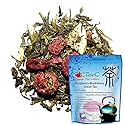 Raspberry Blackberry Green Tea, sweet fruity and nippy, soft and mild, not only a feast for the eyes but also a very special taste experience, Loose