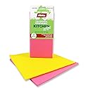 Flinka Kitchen Wipes 2 Count Pack - Large (16 in. x 15 in.) Reusable Cleaning Cloth - Washable Paper Towels - Eco Friendly Viscose Cloths - Assorted