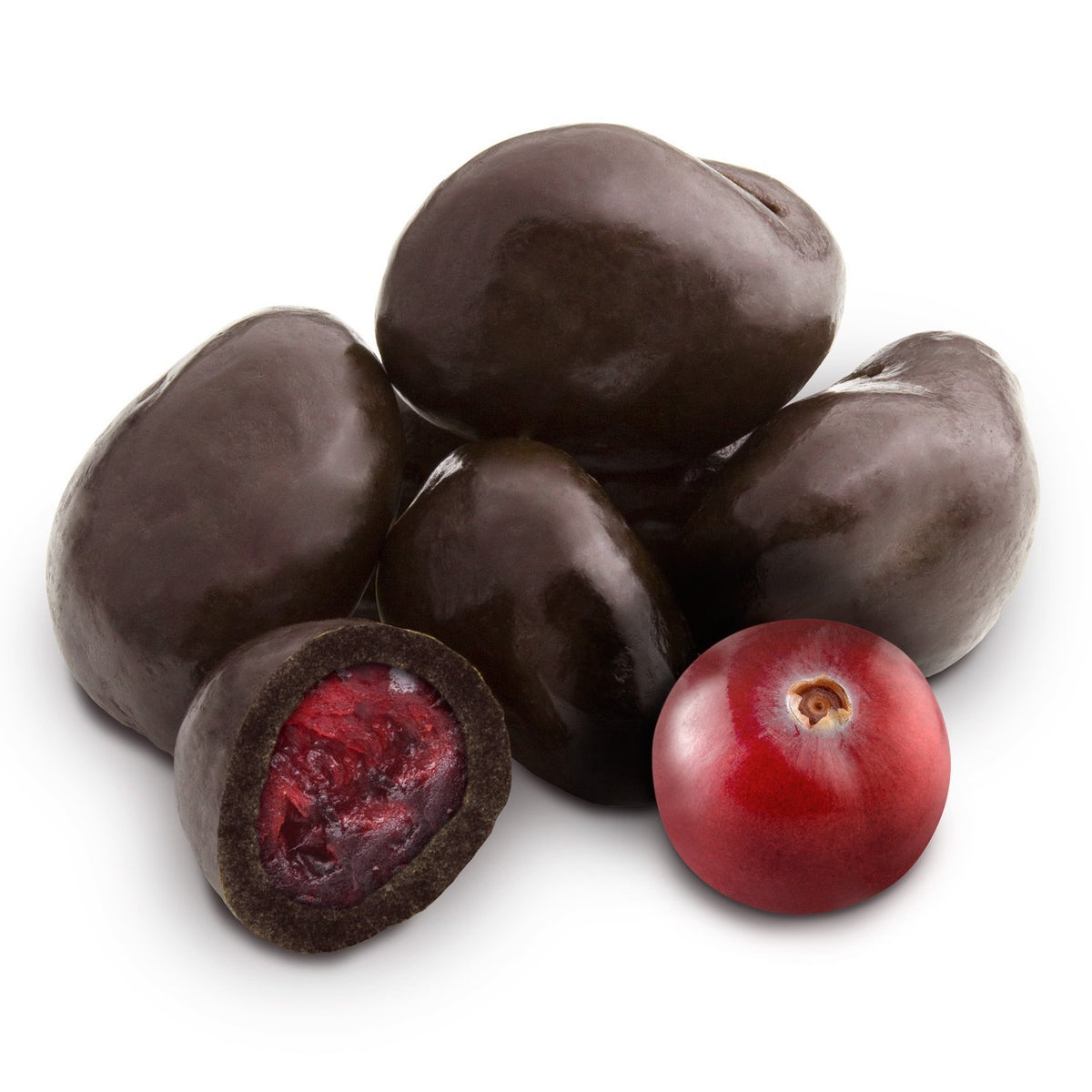 Dulcefina chocolate and Sweets, Dark Chocolate Dried Cranberries (1.500 Lbs)