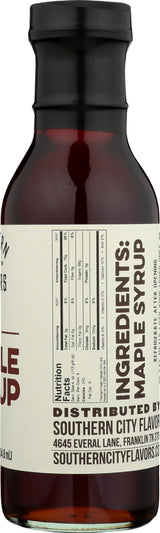 Southern City Flavors, Syrup Maple, 12 Ounce