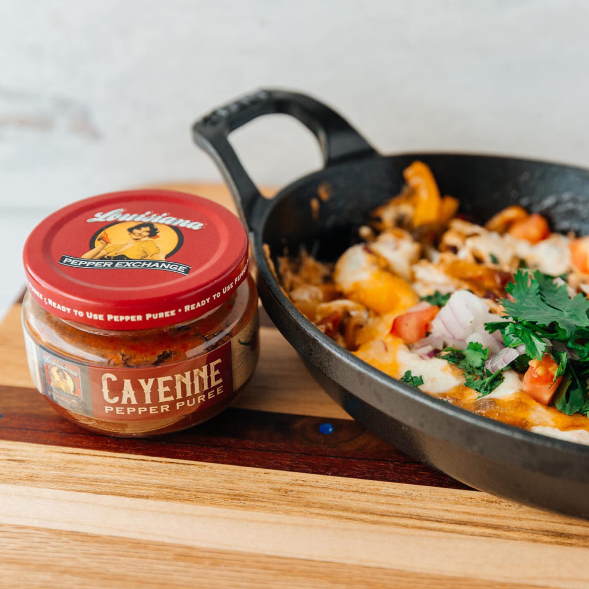 Cayenne - Louisiana Pepper Exchange - Fresh Pepper Replacement (Cayenne Pepper Puree) 1 Jar - Plant-Based, Gluten-Free. Replace Fresh Pepper