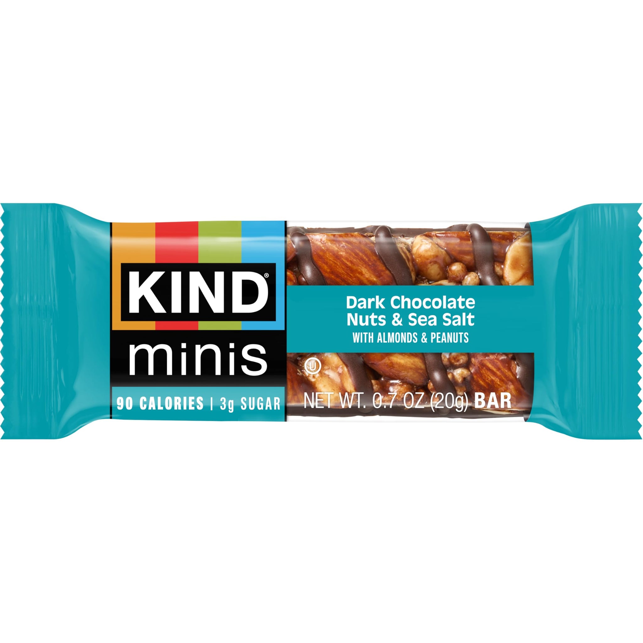 KIND Mini Snack Bars Variety Pack, Gluten Free, Low Sugar, Low Calorie Snacks, Dark Chocolate Nuts & Sea Salt, Caramel Almond & Sea Salt, Dark