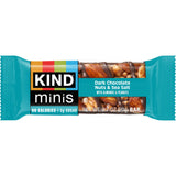 KIND Mini Snack Bars Variety Pack, Gluten Free, Low Sugar, Low Calorie Snacks, Dark Chocolate Nuts & Sea Salt, Caramel Almond & Sea Salt, 20 Count