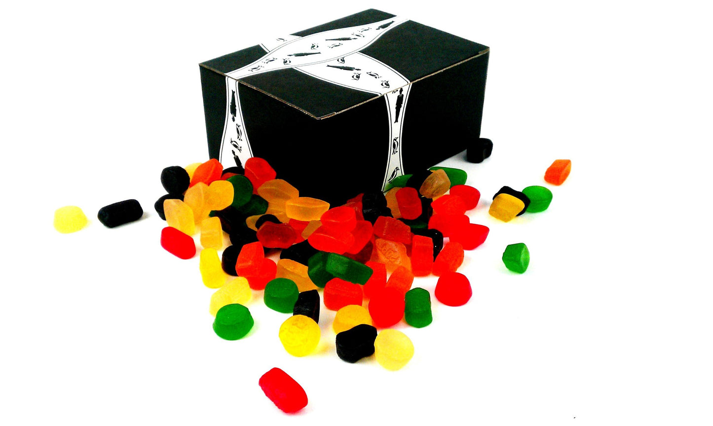 Gustaf's Wine Gums, 2.2 lb Bag in a BlackTie Box
