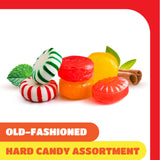 Hard Candy Assortment - 2 Pound Pack - Old Fashioned Hard Candy Individually Wrapped - Strawberry, Cinnamon, Butterscotch, Cherry, Lemon, Peppermint