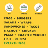 MAAZAH Lemon Aioli - Premium Sauce/Condiment/Dressing/Marinade, Zesty & Creamy, Add Flavor in a Flash, Good on Everything, Gluten Free, Vegan, Nut