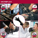 Ansell MICROFLEX MidKnight MK-296 Exam Standard Gloves - Size M, Black (Case of 1000)
