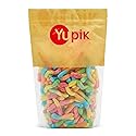 Yupik Sour Gummy Neon Worms, 2.2 lb (35.2 oz), Gluten-Free, Sweet & Sour, Fruity Flavors, Sugary Coating, Chewy Small Gummies, Fun Treat, Sweet Candy