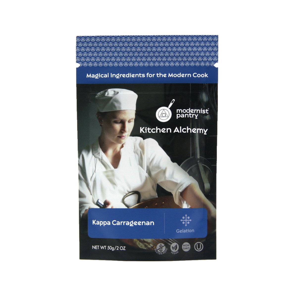 Pure Refined Kappa Carrageenan ? Non-GMO Vegan OU Kosher Certified - 50g/2oz (The original recommended for Vegan Cheese)