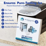 Ice Machine Cleaner and Descaler Tablets, 24 Count Nickel Safe Formula, Scale Remover for Countertop and Nugget Ice Makers, Compatible with GE Opal