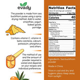 Sea Buckthorn Powder 8 oz, Natural Powder for Beverages, Cooking