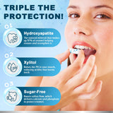 Remineralizing Gum with Nano Hydroxyapatite and Xylitol, Sugar Free, Aspartame Free, Mint Flavor, Effectively maintains fresh breath and oral health