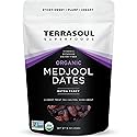 Terrasoul Superfoods Organic Medjool Dates, 16oz - Soft Chewy Texture | Sweet Caramel Flavor | Farm Fresh
