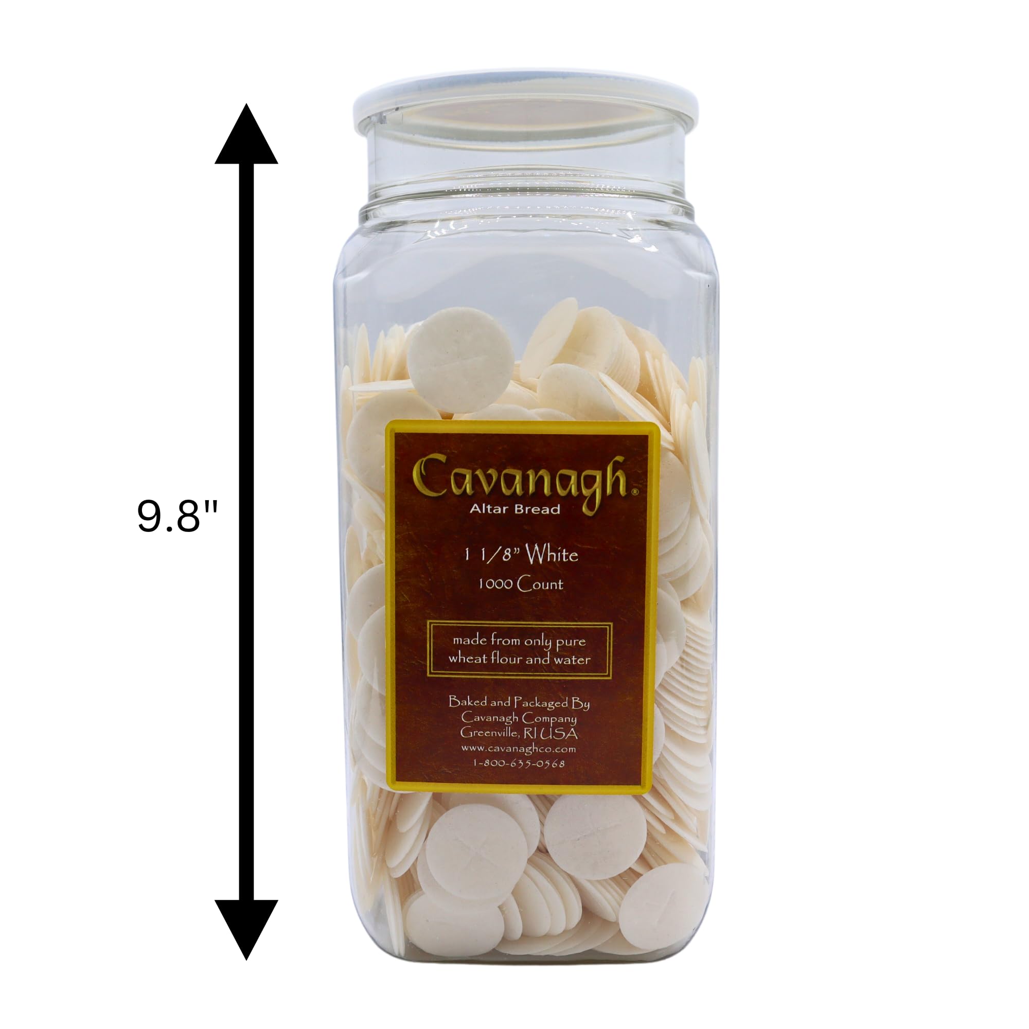 Altar Communion Bread White 1 1/8 Inch 1000 Count Cross Holy Church Wafers