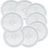White Maryland 9" Plastic Paper Plate Holders in Count of 8