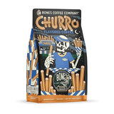 Bones Coffee Company Churro, Sweet Sugary Cinnamon Flavored Coffee, Medium Roast Low Acid Arabica Beans Compatible with Auto drip and French Press