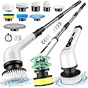 Electric Spin Scrubber, Cordless Cleaning Brush, Shower Scrubber IPX7 Waterproof Bathroom Scrubber, Adjustable Extension Handle, Floor Polishers 7