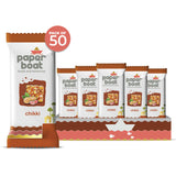 Paper Boat Chikki Jar, Peanut Bar, No Added Preservatives and Colours (50 Pieces, 16g Each)