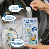 Nellie’s Laundry Soda 125 Loads - Laundry Powder Detergent - 4 Ingredients - No Residue - HE & Septic Safe - Made in Canada