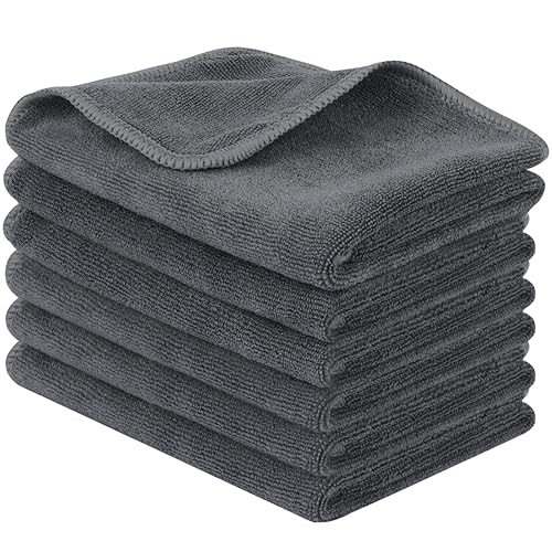SINLAND Microfiber Cleaning Cloth Ultra Absorbent Softer Towel Reusable Cloth No Streak Lintless Cleaning Clothes for Home, Kitchen, Car, Window Use