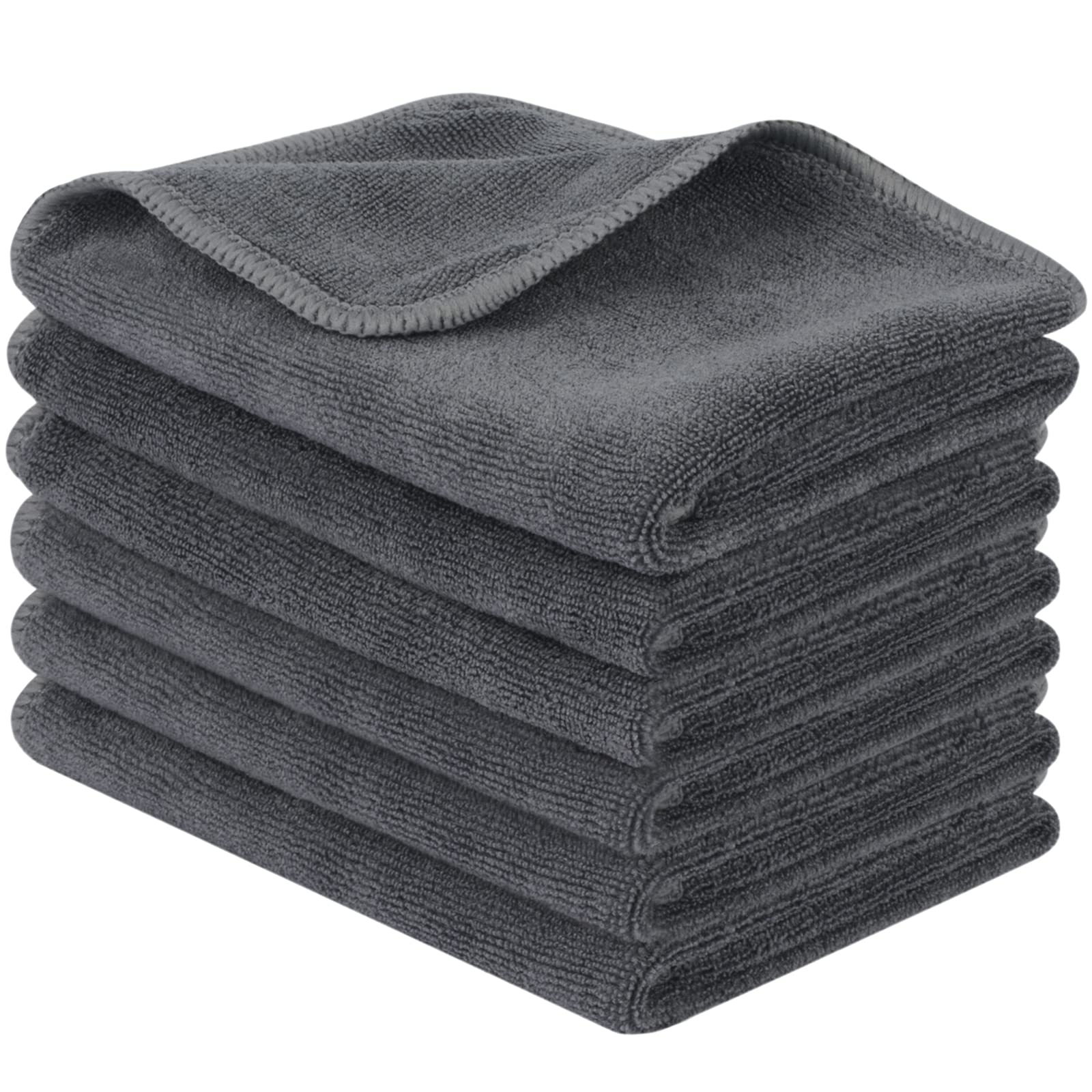 SINLAND Microfiber Cleaning Cloth Ultra Absorbent Softer Towel Reusable Cloth No Streak Lintless Cleaning Clothes for Home, Kitchen, Car, Window Use