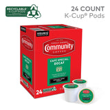 Community Coffee Cafe Special Decaf 24 Count Coffee Pods, Medium Dark Roast, Compatible with Keurig 2.0 K-Cup Brewers, 24 Count (Pack of 1)