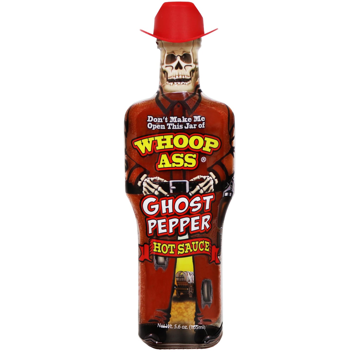 WHOOP ASS Cowboy Premium Ghost Pepper Hot Sauce - Try if you dare! - Perfect Gourmet Gift for the Hot Sauce Fan