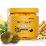 Gummy Glow All-Natural Herbal Hard Candy with Loquat & Monk Fruit, Supports Throat Comfort & Fresh Breath, Sugar-Free Cooling & Chewy Candy