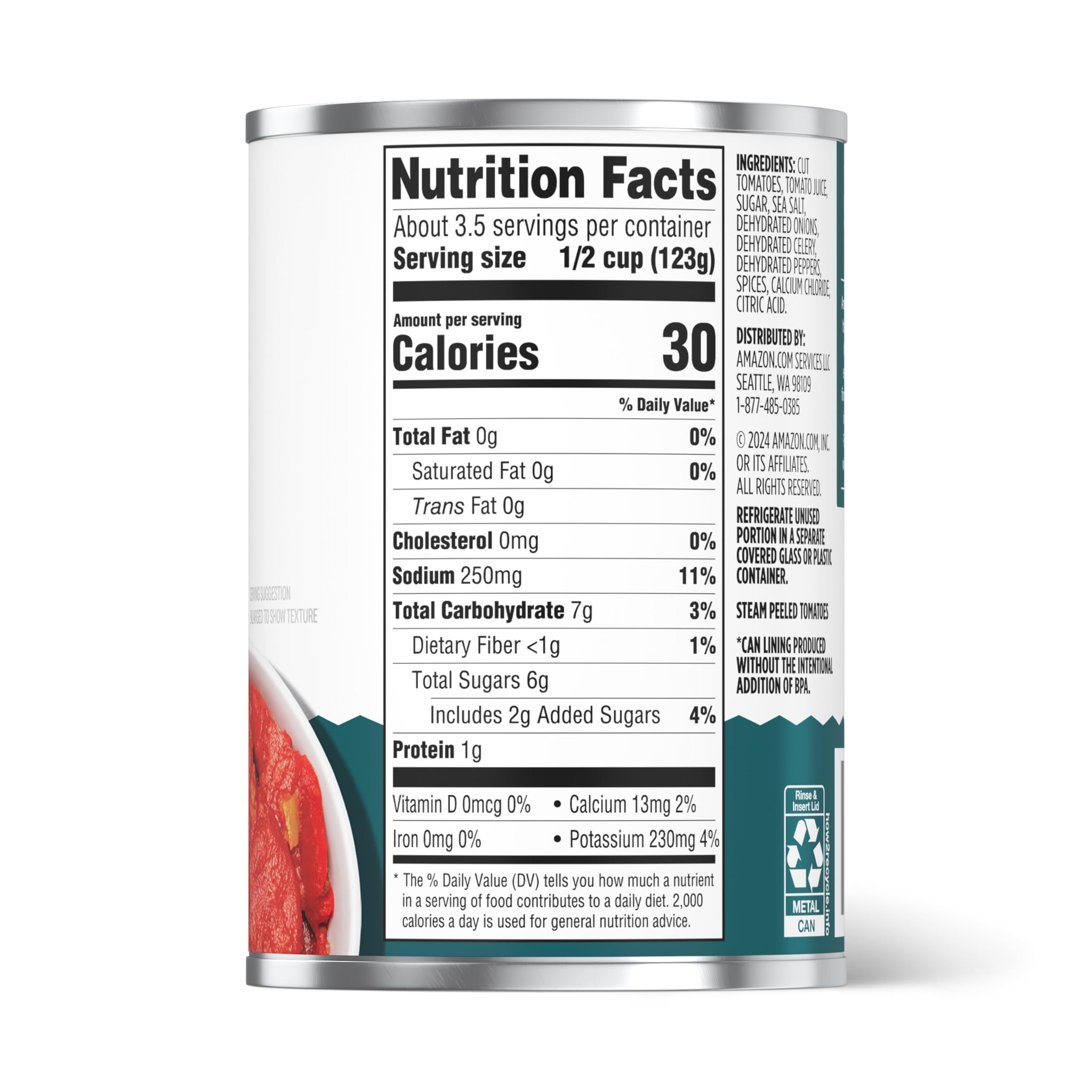 Amazon Grocery, Stewed Tomatoes, 14.5 Oz