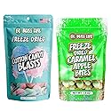 Bliss Life Freeze Dried Caramel Apple & Cotton Candy 1.5oz Bundle, Whimsical Fluffy Treats, Sweet and Fun Snacks for Kids