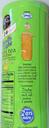 4C Totally Light Sugar Free Green Tea Antioxidant with Honey & Natural Lemon Flavor Drink Mix - 7 CT