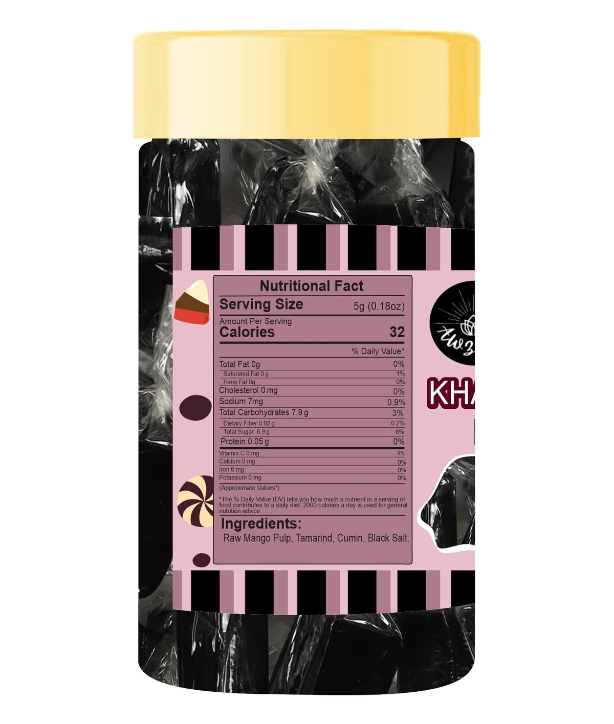 Awzlwn Indian Taste Candy (7.05 OZ / 200 GM, Khatta Aam Papad)