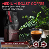Cardiology Coffee - Whole Bean Coffee - USDA Certified Organic, Mold Free 12oz Premium Medium Roast Organic Coffee Beans with Antioxidant Benefits