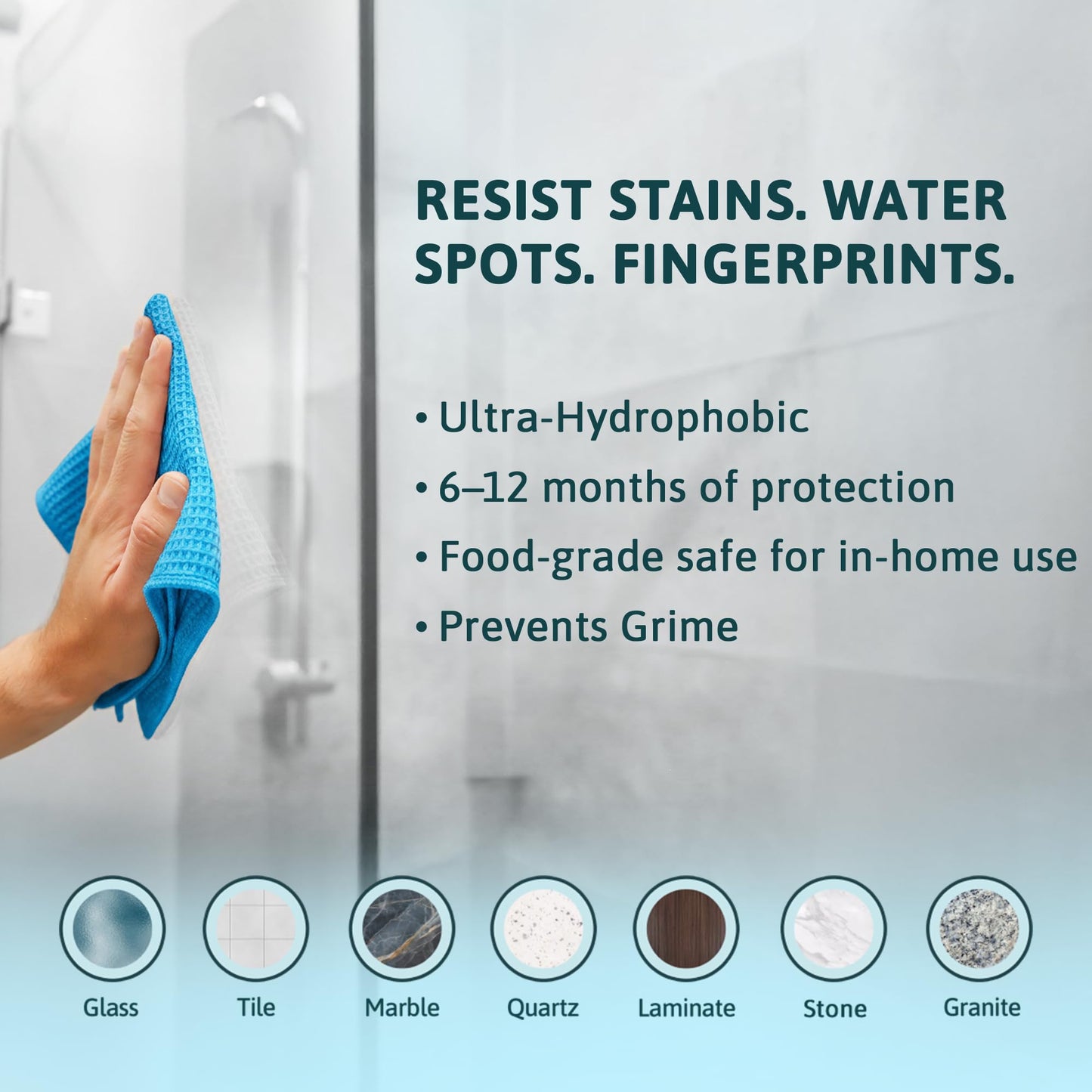 LifeGuard Home Ceramic Spray - Hydrophobic Ceramic Coating for Homes - Repels Dirt, Water, Fingerprints & Grime - Scratch & Stain Resistant - Lasts 6