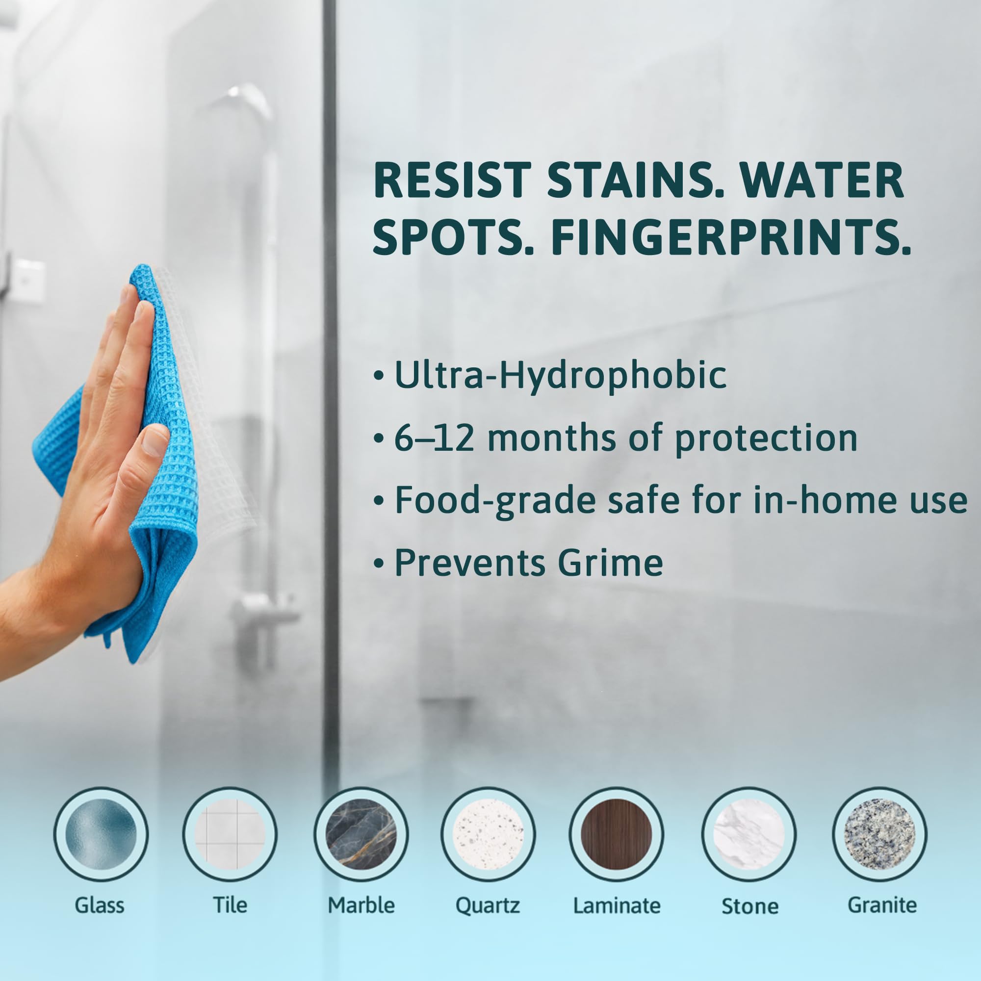 LifeGuard Home Ceramic Spray - Hydrophobic Ceramic Coating for Homes - Repels Dirt, Water, Fingerprints & Grime - Scratch & Stain Resistant - Lasts 6