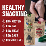 Righteous Felon Biltong Beef Jerky Variety Pack | South African Biltong Snack Packs for Adults | High Protein, Keto-Friendly, Low Sugar | Made