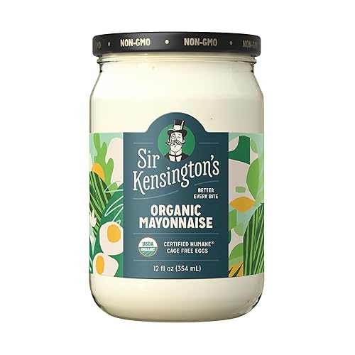Sir Kensington's Mayonnaise Organic Mayo Gluten Free mayonnaise, Non-GMO Project Verified, Shelf-Stable 12 oz
