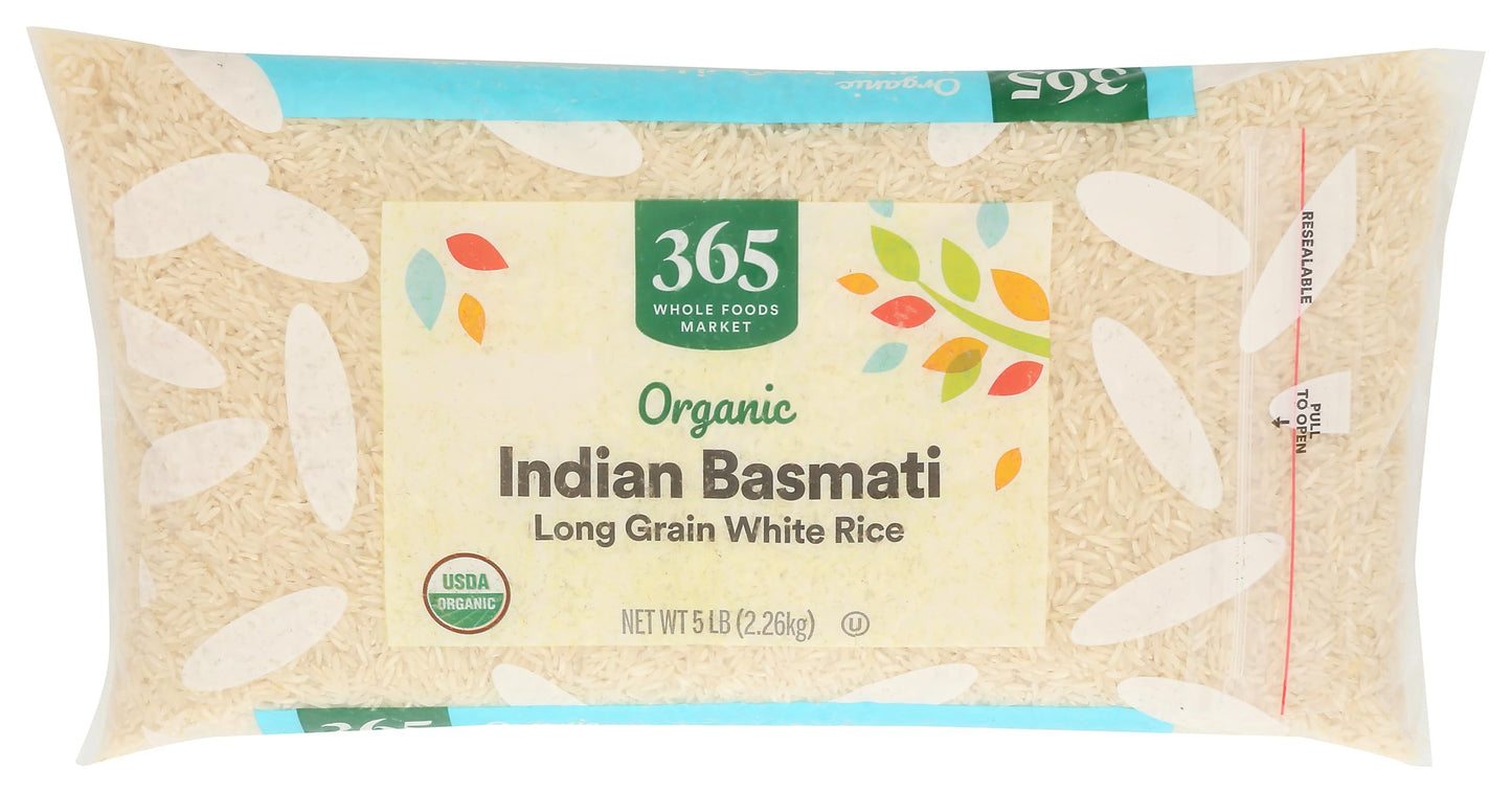 365 by Whole Foods Market Organic White Basmati Rice, 80 OZ